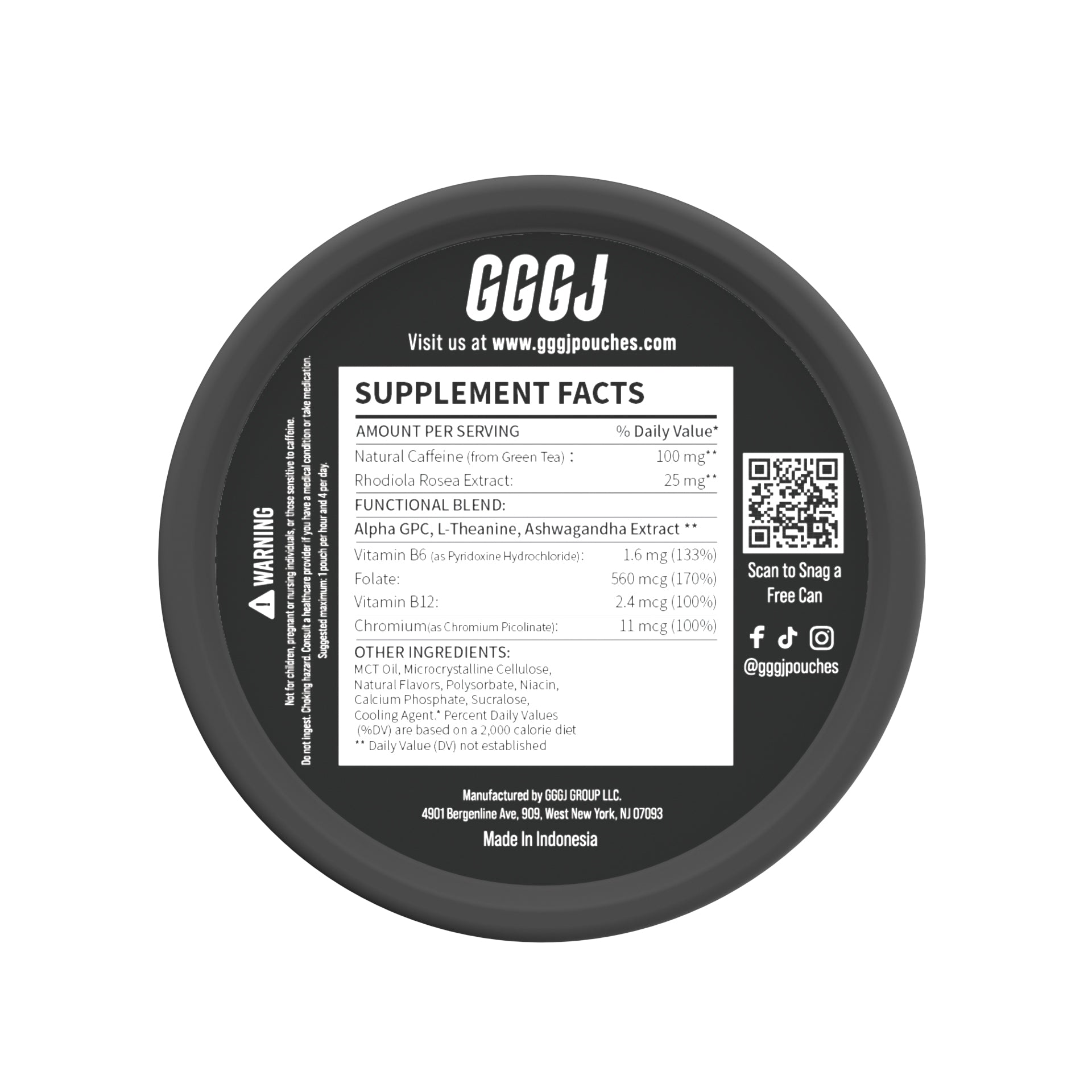 GGGJ Energy Pouches - BLACK CHERRY