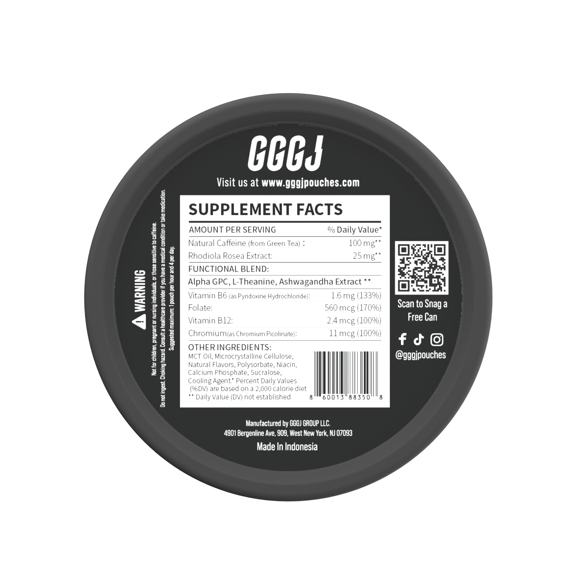 GGGJ Energy Pouches - ULTRA MINT