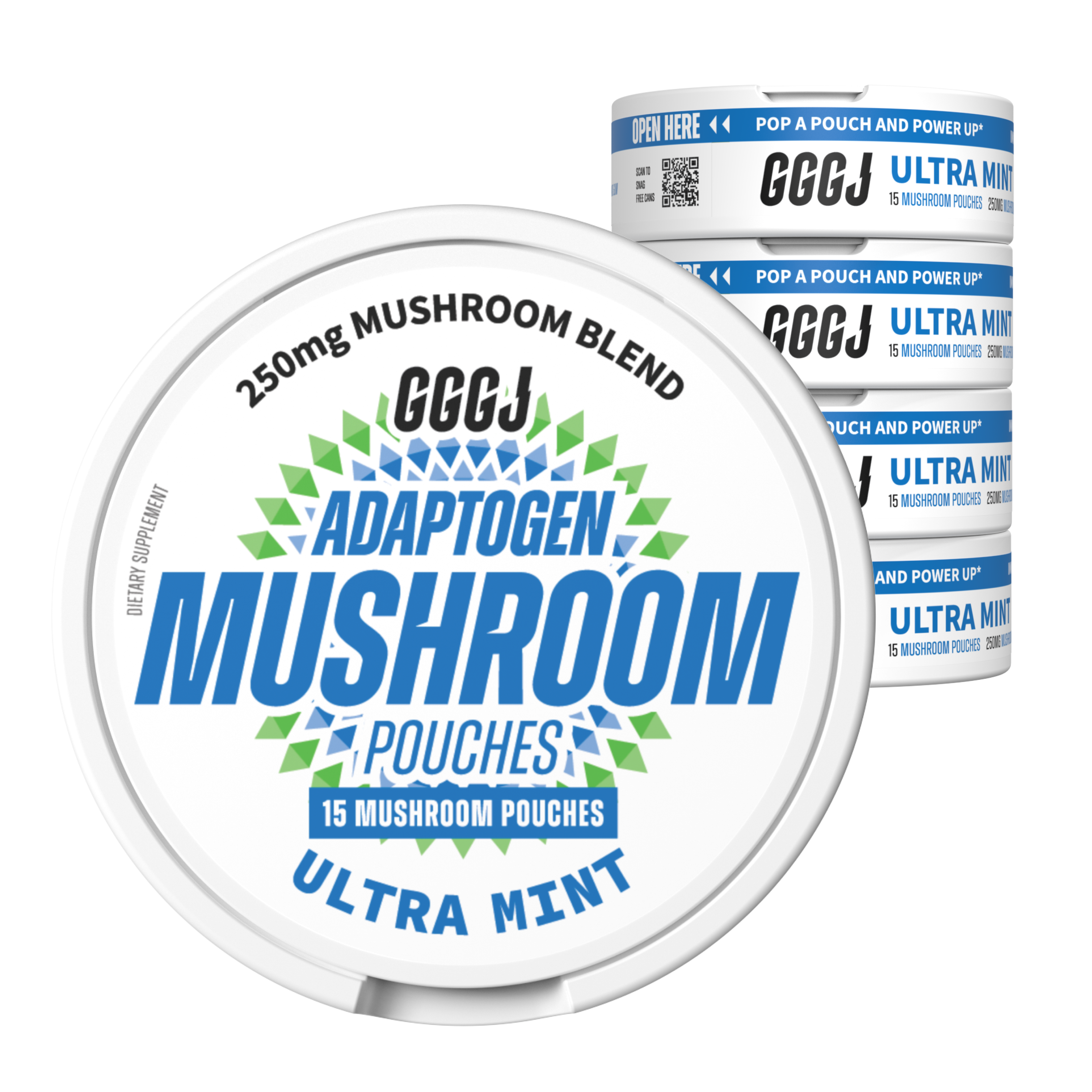 GGGJ Mushroom Pouches Mint - 5 Pack