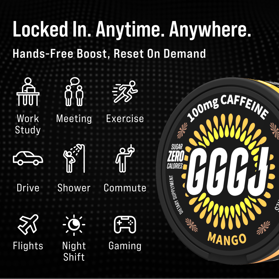 GGGJ Energy Pouches MANGO - 5 Pack