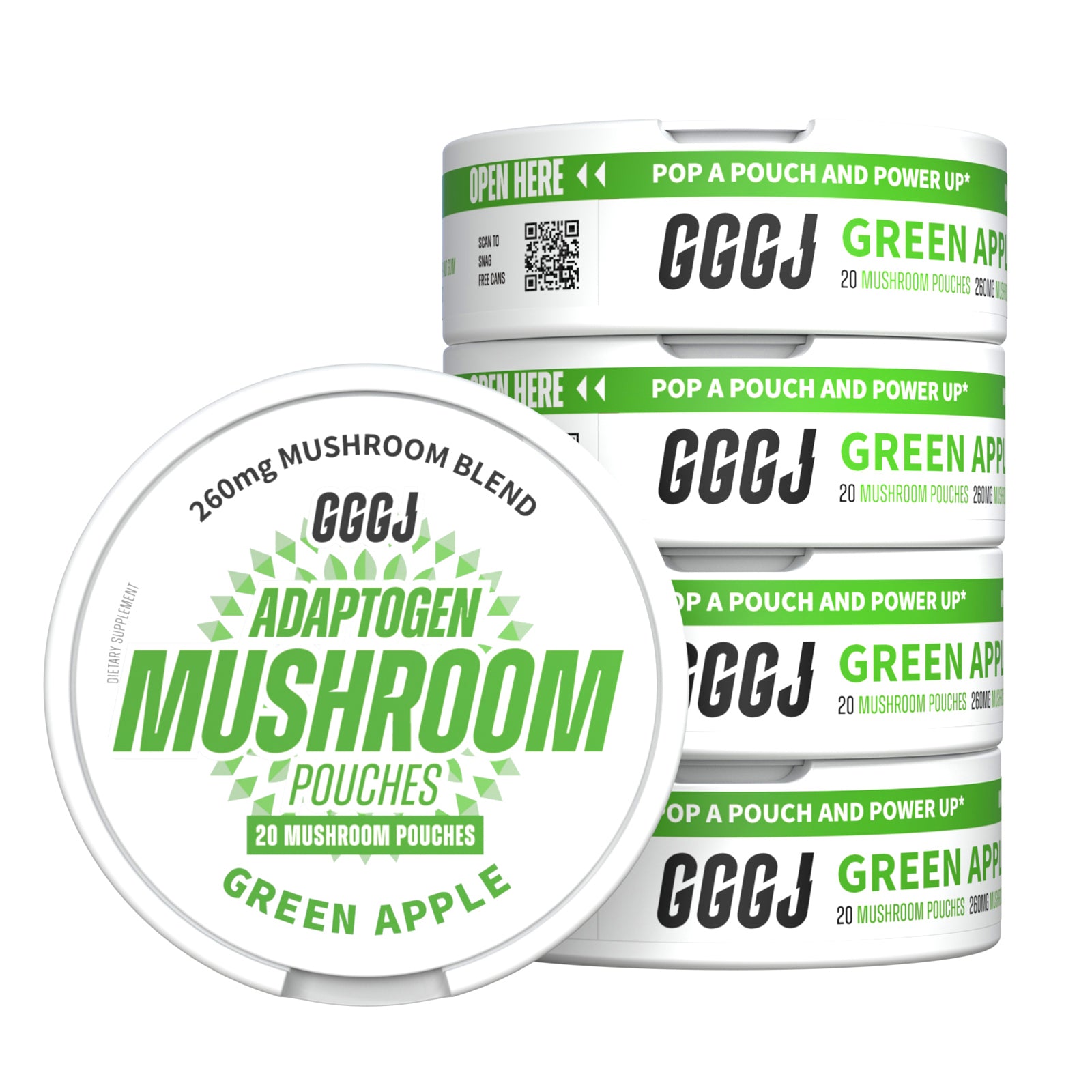 GGGJ Mushroom Pouches Green Apple