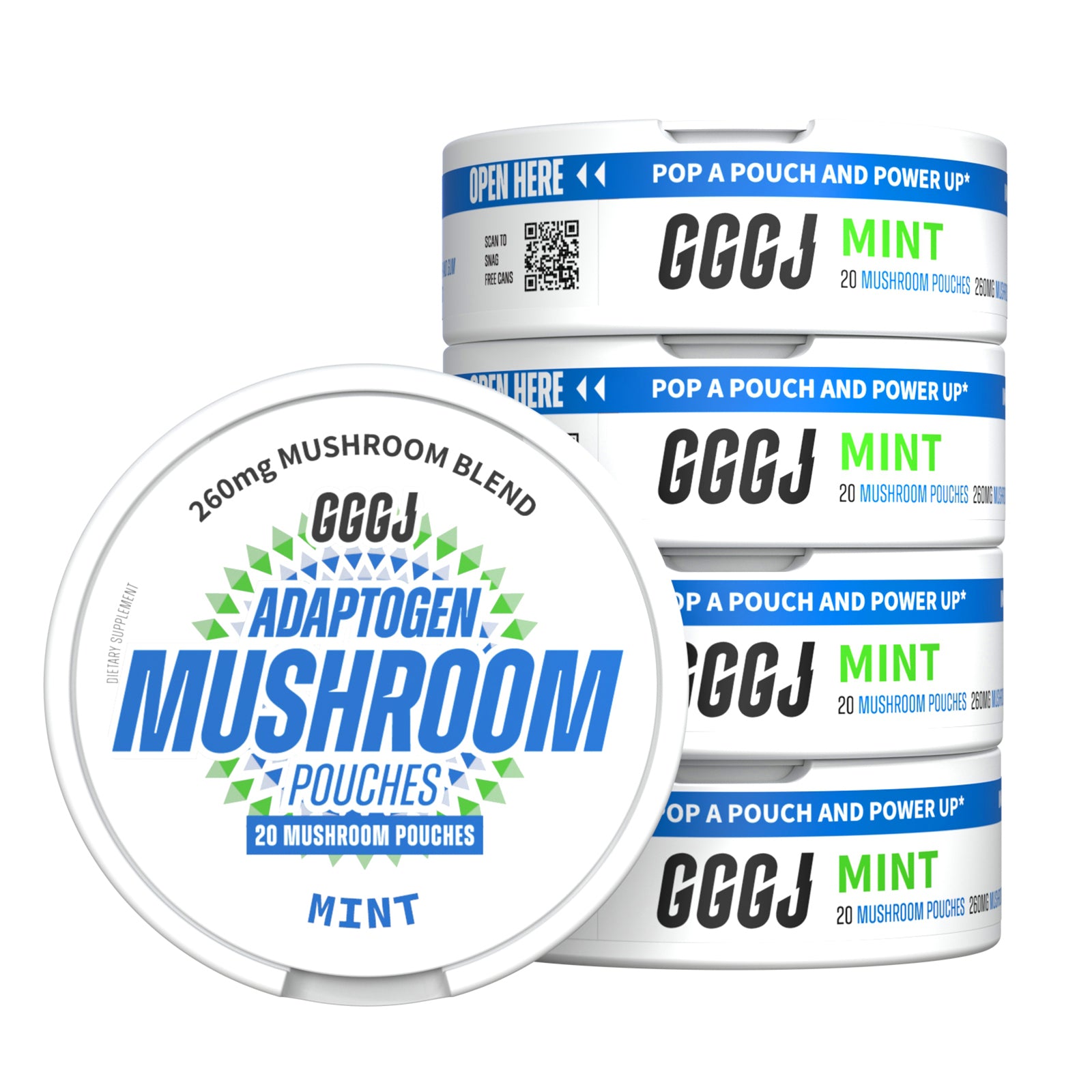 GGGJ Mushroom Pouches Mint