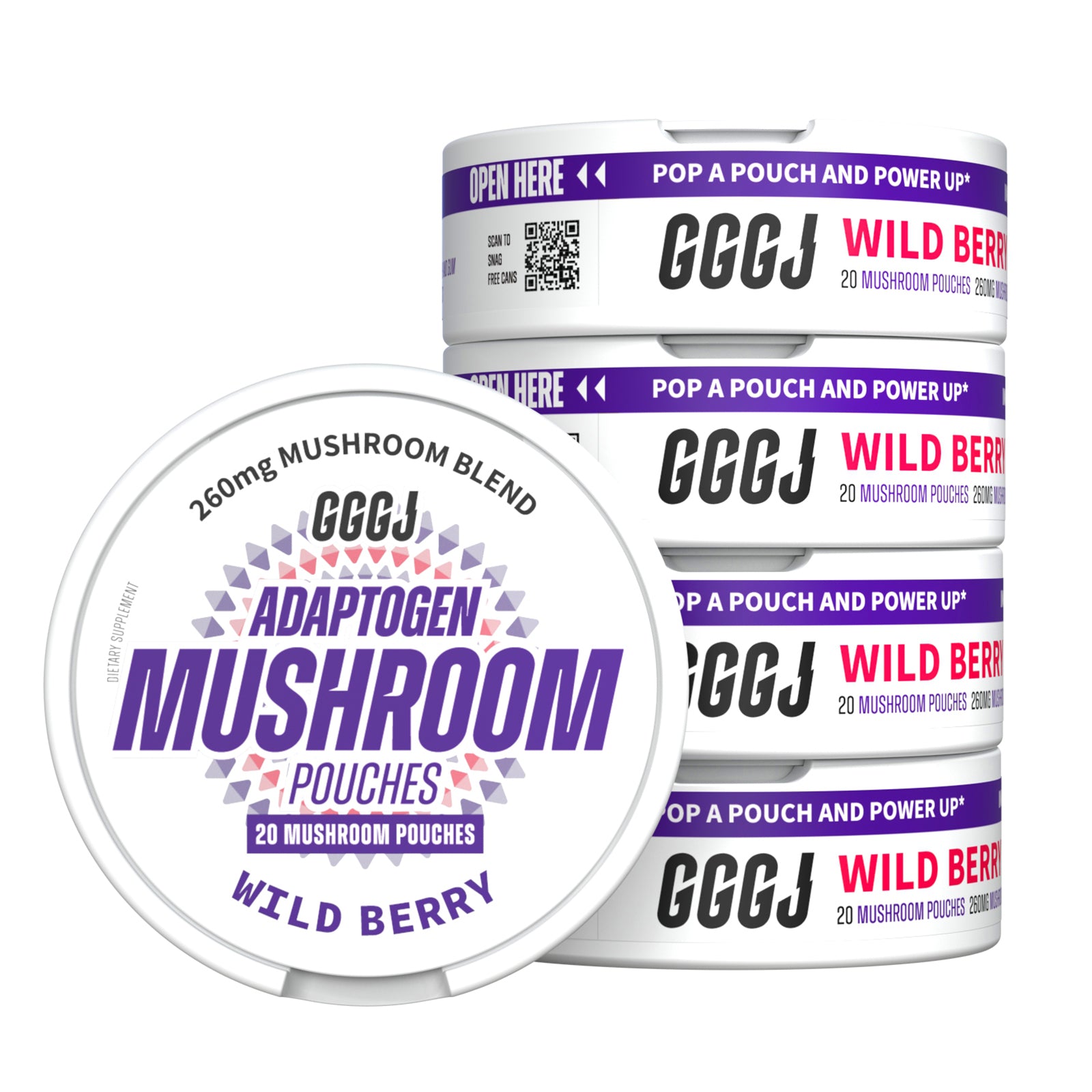 GGGJ Mushroom Pouches Wild Berry
