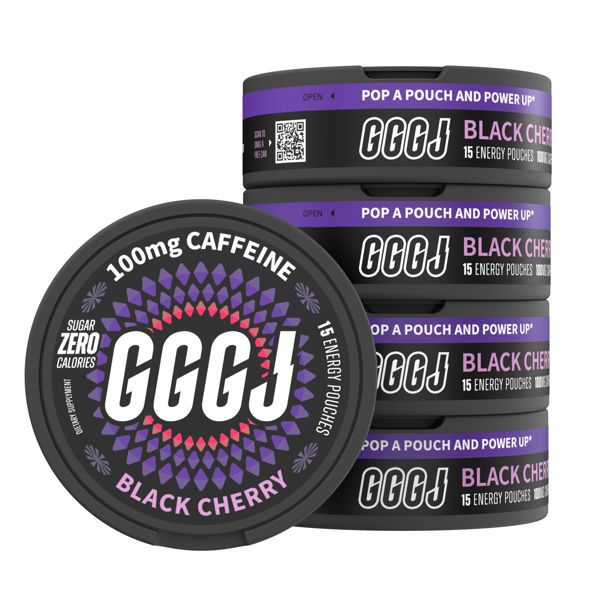GGGJ Energy Pouches - BLACK CHERRY