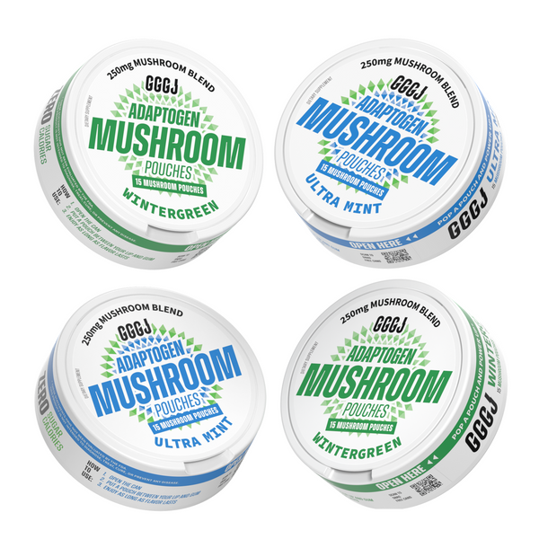 GGGJ Mushroom Pouches · Mint & Wintergreen (4 Pack) – GGGJ Pouches