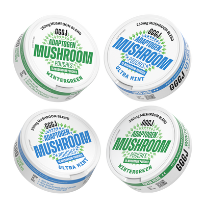 GGGJ Mushroom Pouches · Mint & Wintergreen (4 Pack)