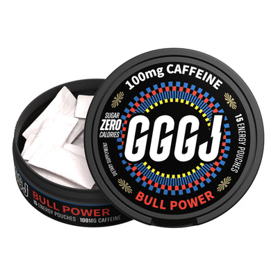 GGGJ Energy and Caffeine Pouches in 5-can packs, plant-based nootropic pouches with 
natural caffeine and Rhodiola, recommended by Joe Rogan and specialists as the best caffeine 
pouches for students, sports, video games, and long-term driving, to keep clarity, maintain focus 
and boost performance. GGGJ Pouches is now available with 10% discounts.
