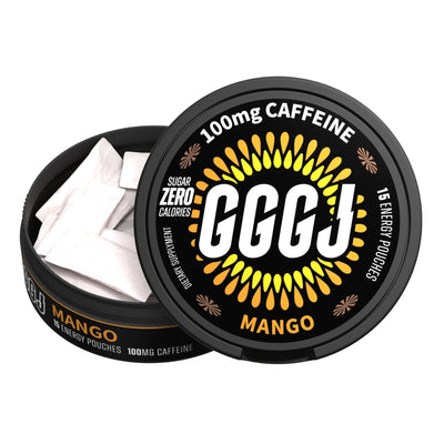 GGGJ Energy and Caffeine Pouches in 5-can packs, plant-based nootropic pouches with 
natural caffeine and Rhodiola, recommended by Joe Rogan and specialists as the best caffeine 
pouches for students, sports, video games, and long-term driving, to keep clarity, maintain focus 
and boost performance. GGGJ Pouches is now available with 10% discounts.