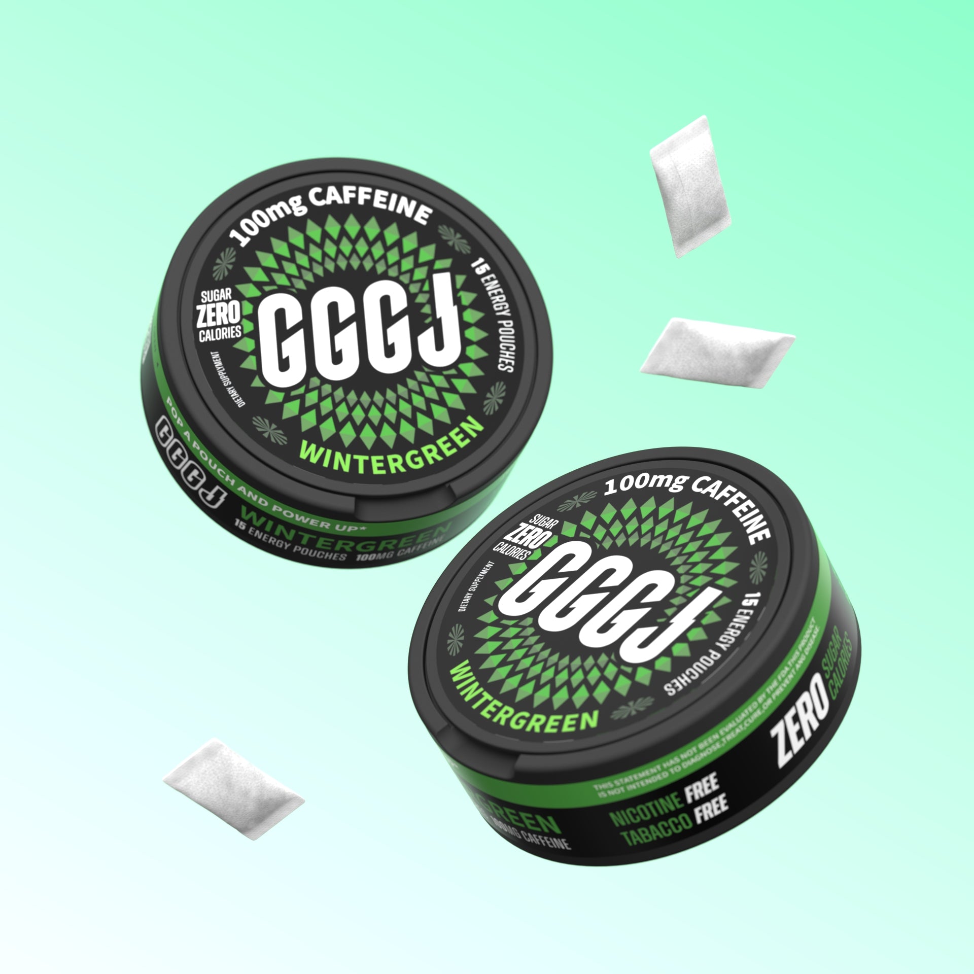 GGGJ Energy and Caffeine Pouches in 5-can packs, plant-based nootropic pouches with 
natural caffeine and Rhodiola, recommended by Joe Rogan and specialists as the best caffeine 
pouches for students, sports, video games, and long-term driving, to keep clarity, maintain focus 
and boost performance. GGGJ Pouches is now available with 10% discounts.