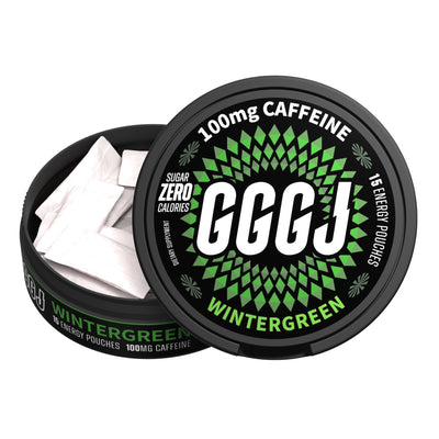 GGGJ Energy and Caffeine Pouches in 5-can packs, plant-based nootropic pouches with 
natural caffeine and Rhodiola, recommended by Joe Rogan and specialists as the best caffeine 
pouches for students, sports, video games, and long-term driving, to keep clarity, maintain focus 
and boost performance. GGGJ Pouches is now available with 10% discounts.