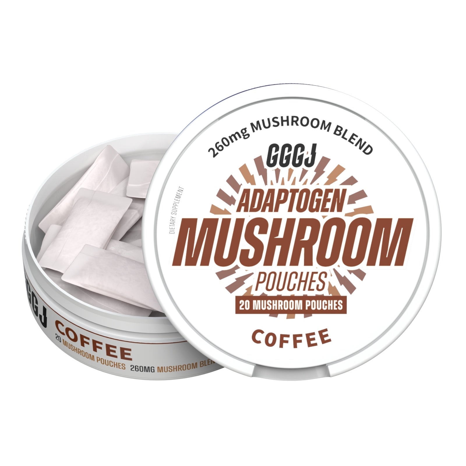 GGGJ Mushroom Pouches · Coffee
