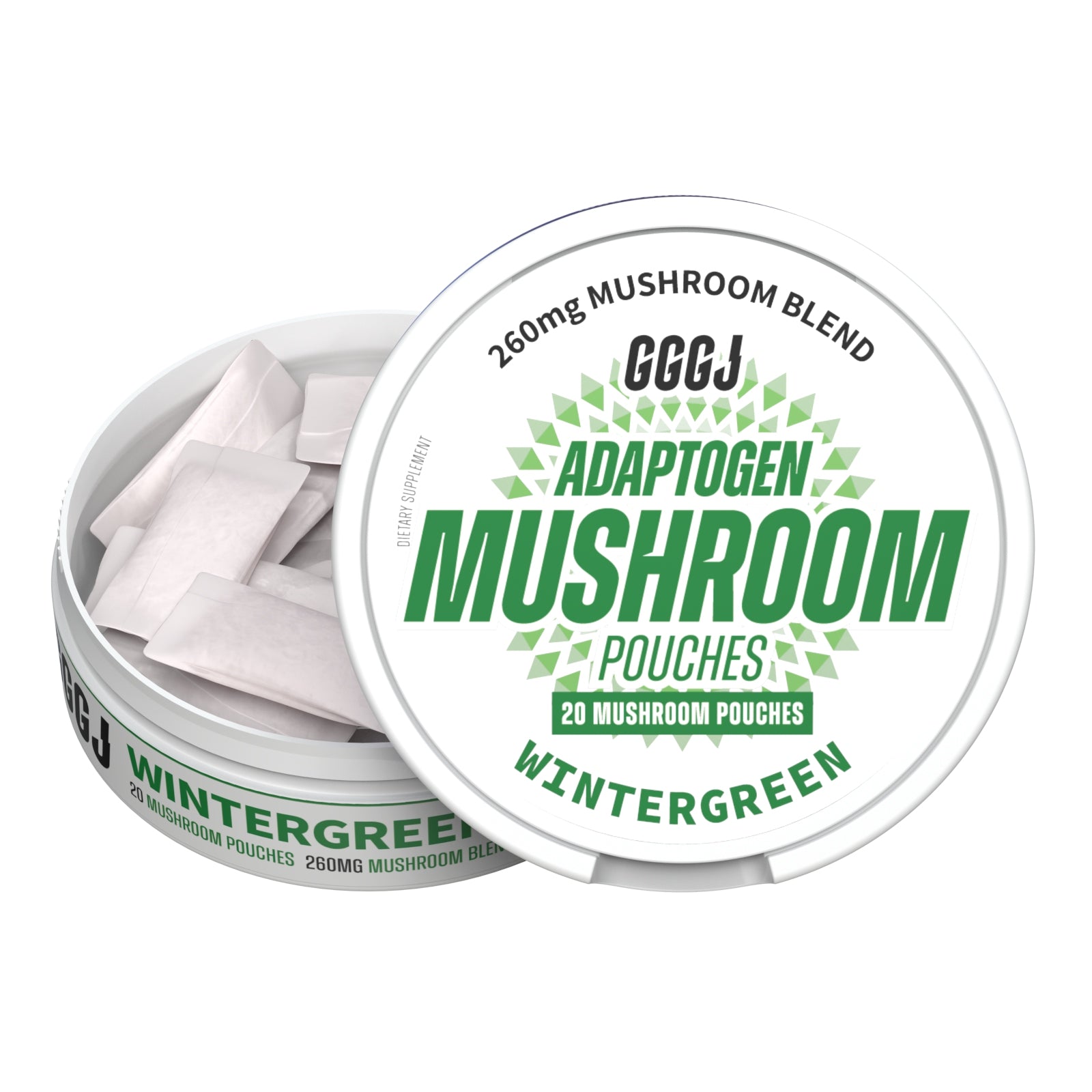 GGGJ Adaptogen Mushroom Pouches · Wintergreen