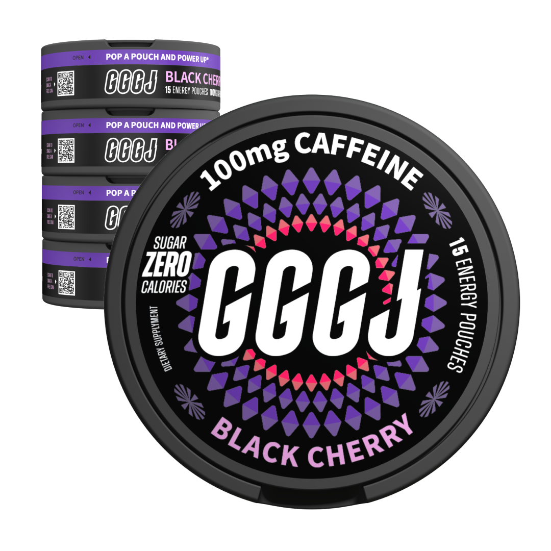 GGGJ Energy Pouches BLACK CHERRY - 5 Pack