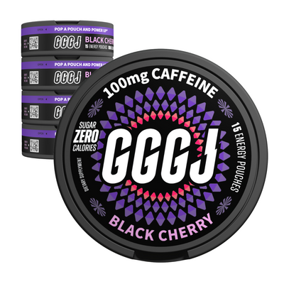GGGJ Energy Pouches BLACK CHERRY - 5 Pack