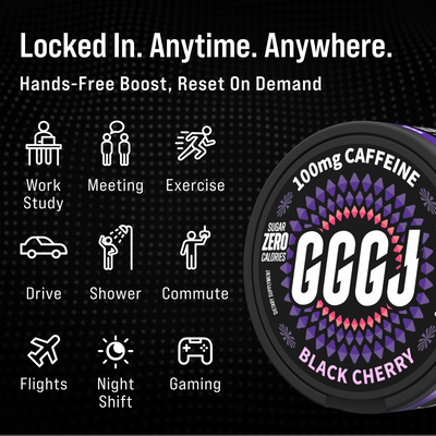GGGJ Energy Pouches BLACK CHERRY - 5 Pack