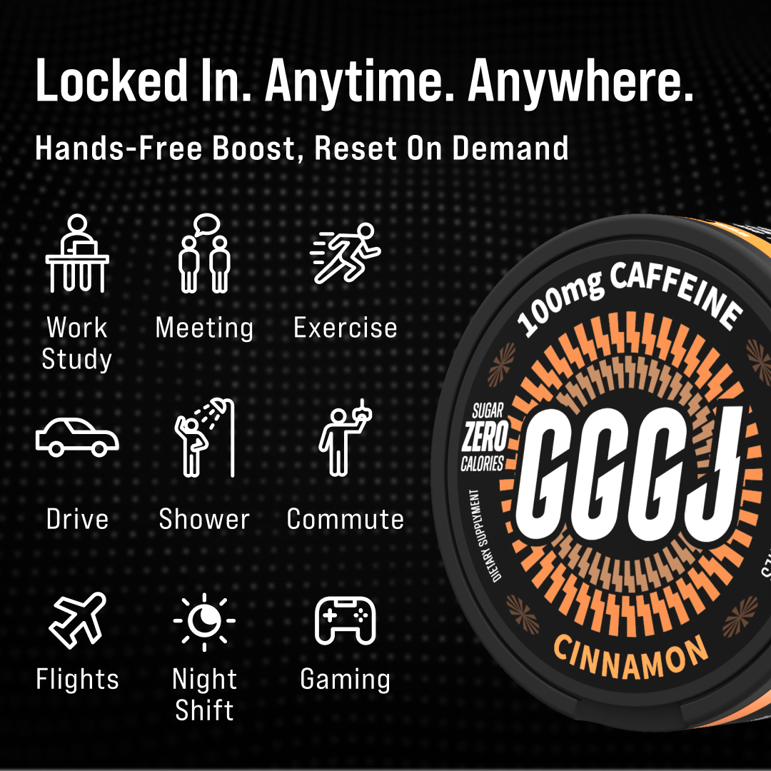 GGGJ Energy Pouches CINNAMON - 5 Pack
