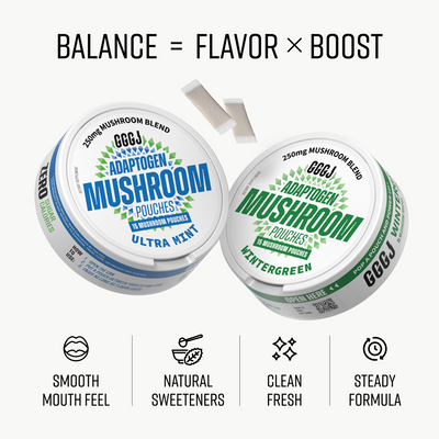 GGGJ Mushroom Pouches · Mint & Wintergreen (4 Pack)
