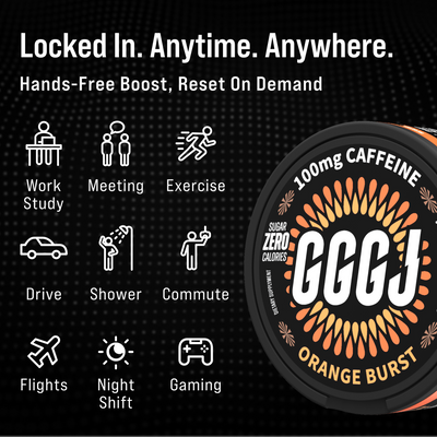 GGGJ Energy Pouches ORANGE BURST - 5 Pack